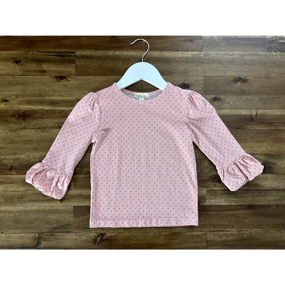 Matilda Jane Friends Forever Mia Puffer Tee Pink Ruffle Floral Print Cotton 2 - Picture 2 of 8